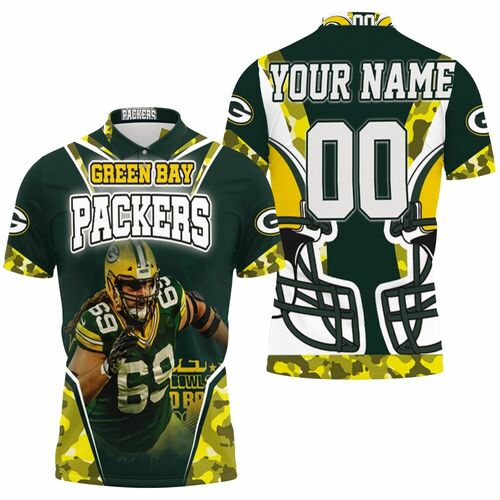 David Bakhtiari 69 Green Bay Packers Nfc North Champions Super Bowl 2021 Personalized 3D All Over Print Polo Shirt