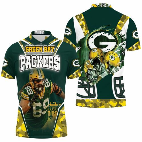 David Bakhtiari 69 Green Bay Packers Nfc North Division Champions Super Bowl 2021 3D All Over Print Polo Shirt