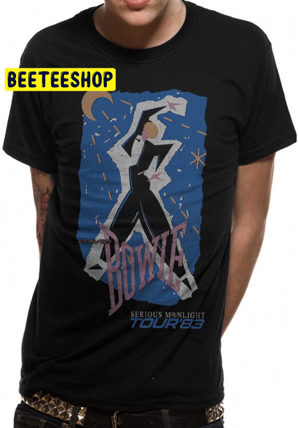 David Bowie Serious Moonlight Tour 1983 Trending Unisex Shirt