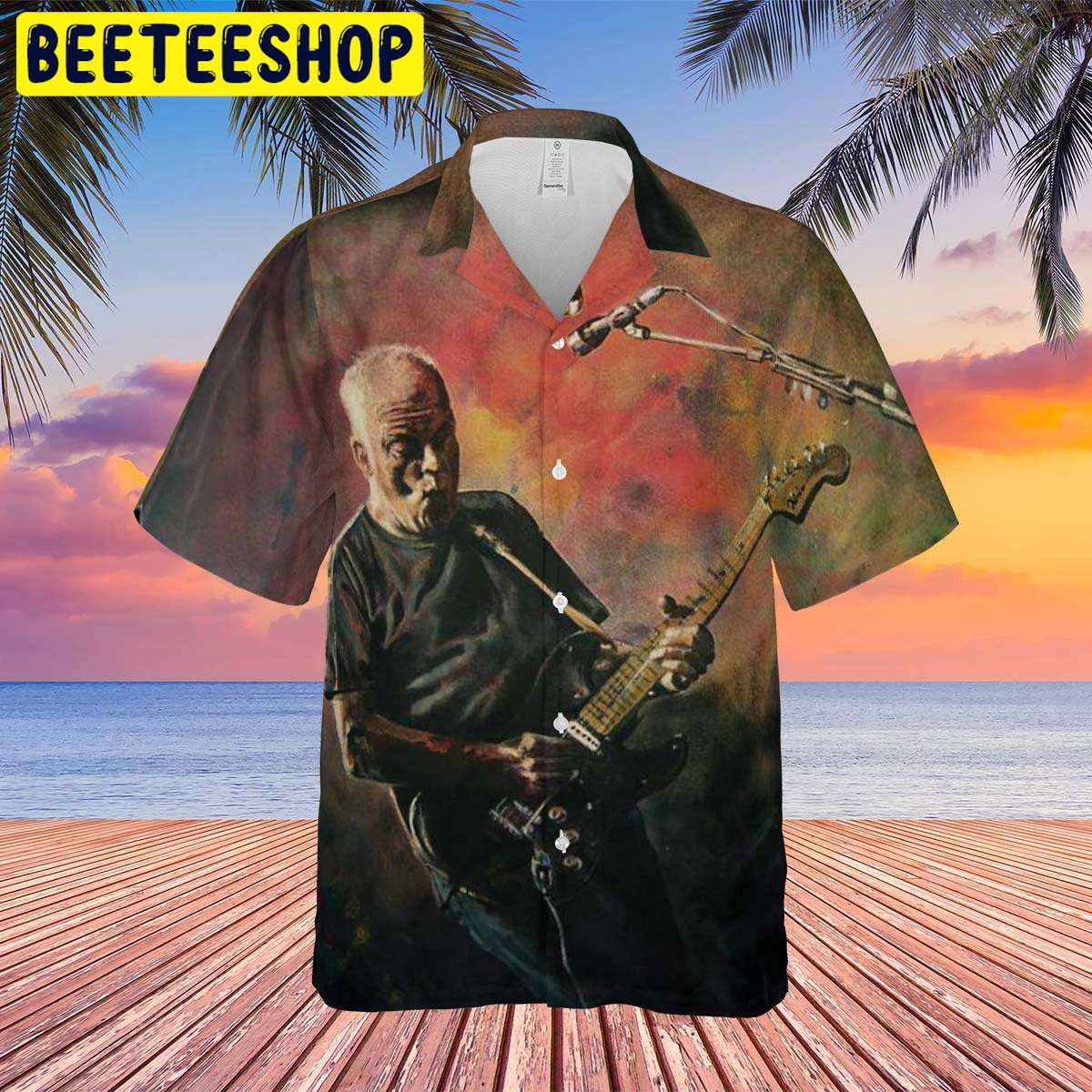 David Gilmour Painting Art Hawaiian Shirt