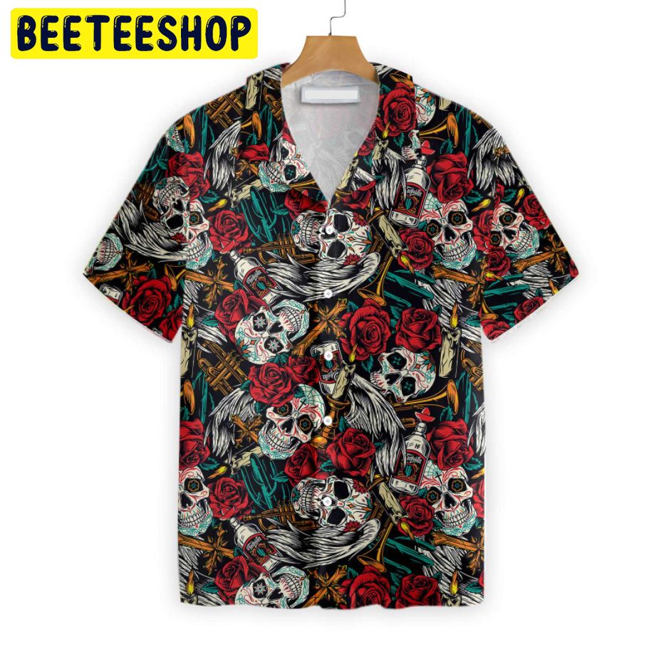 Day Of The Dead Skull Trending Hawaiian Shirt