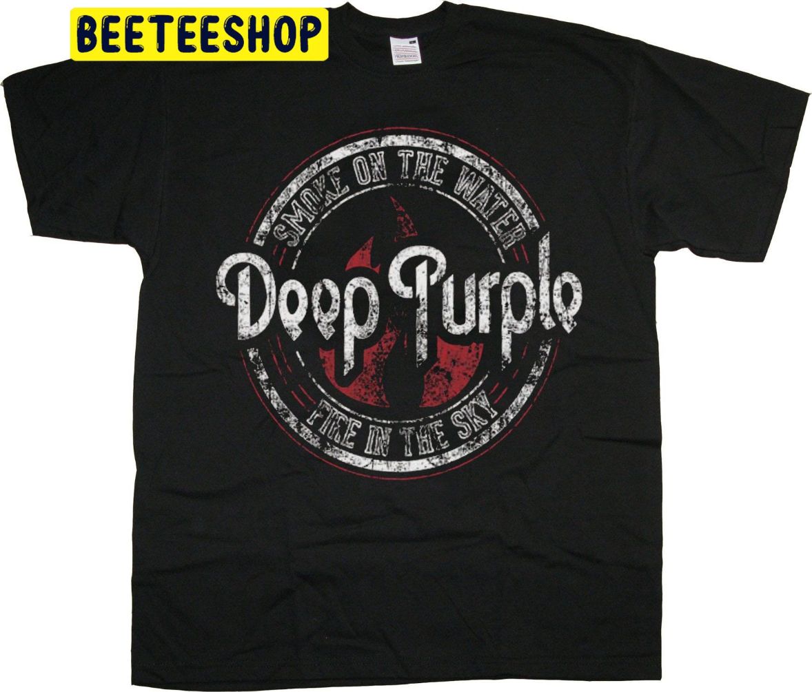 Deep Purple Smoke On The Water Design Rock Trending Unisex Shirt ...