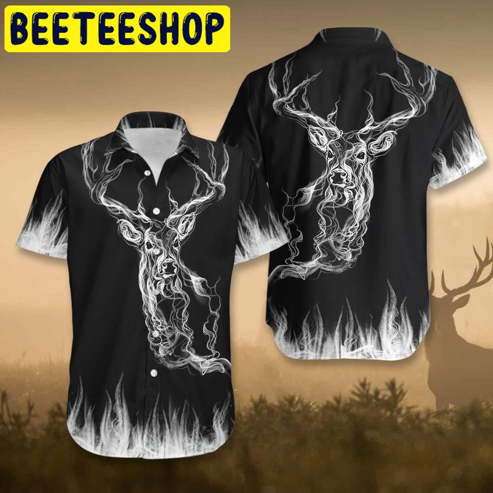 Deer Hunting Smoke Hawaiian Shirt