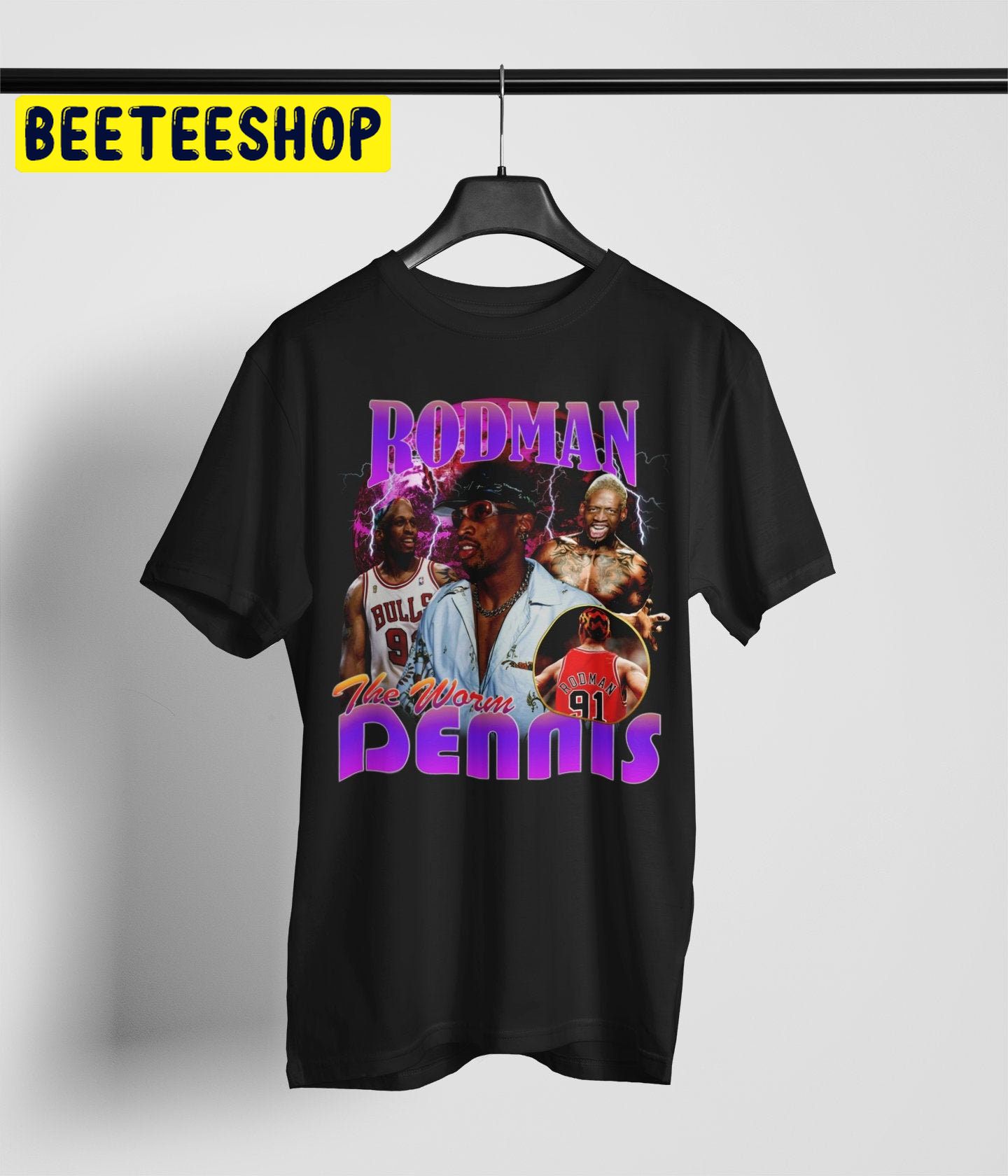 Dennis Rodman Nba Vintage Retro Trending Unisex T-Shirt