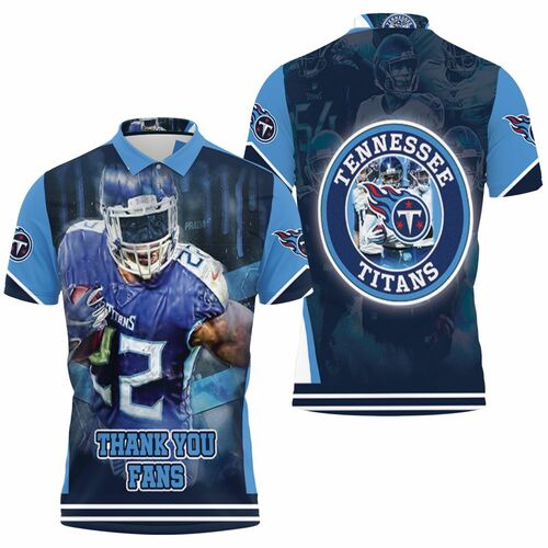 Derrick Henry #22 Tennessee Titans Super Bowl 2021 Afc South Division 3D All Over Print Polo Shirt