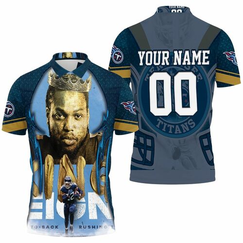 Derrick Henry King 22 Tennessee Titans Afc South Division Champions Personalized 3D All Over Print Polo Shirt