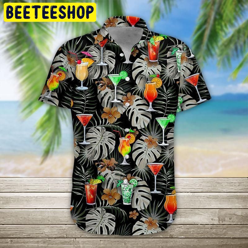 Design Cocktail 3D All Over Printed Trending Hawaiian Shirt