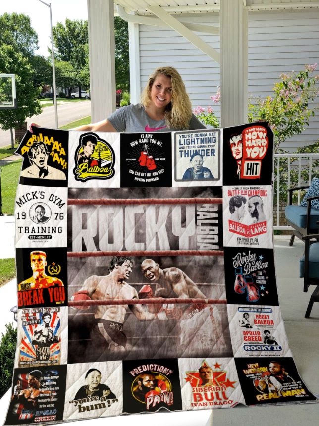 Design Rocky Balboa Quilt Blanket