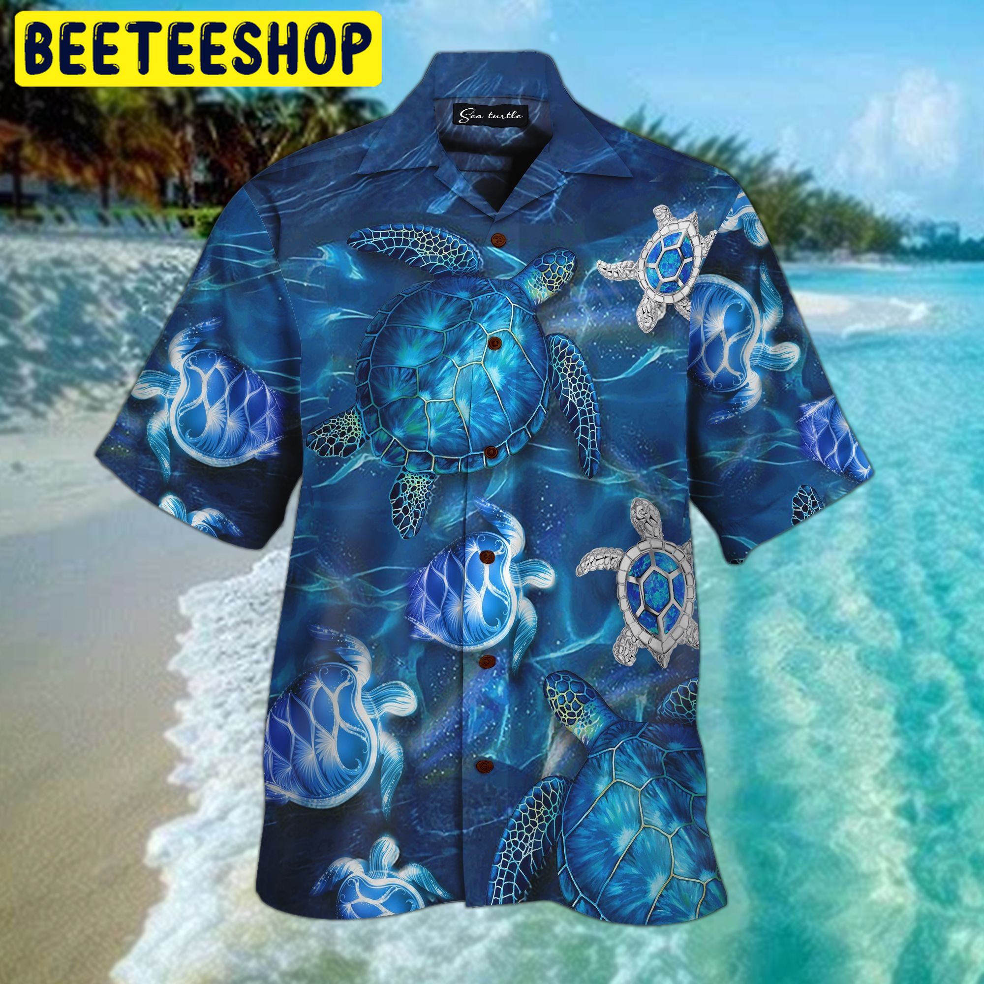 Design Sea Turtle 3D All Over Printed Trending Hawaiian Shirt