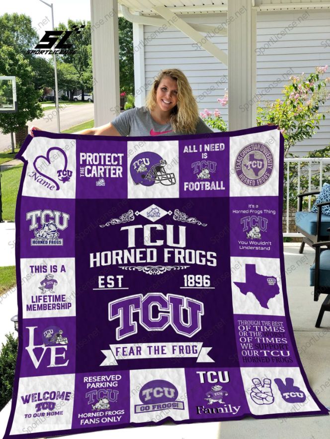 Design Tcu Horned Frogs Quilt Blanket