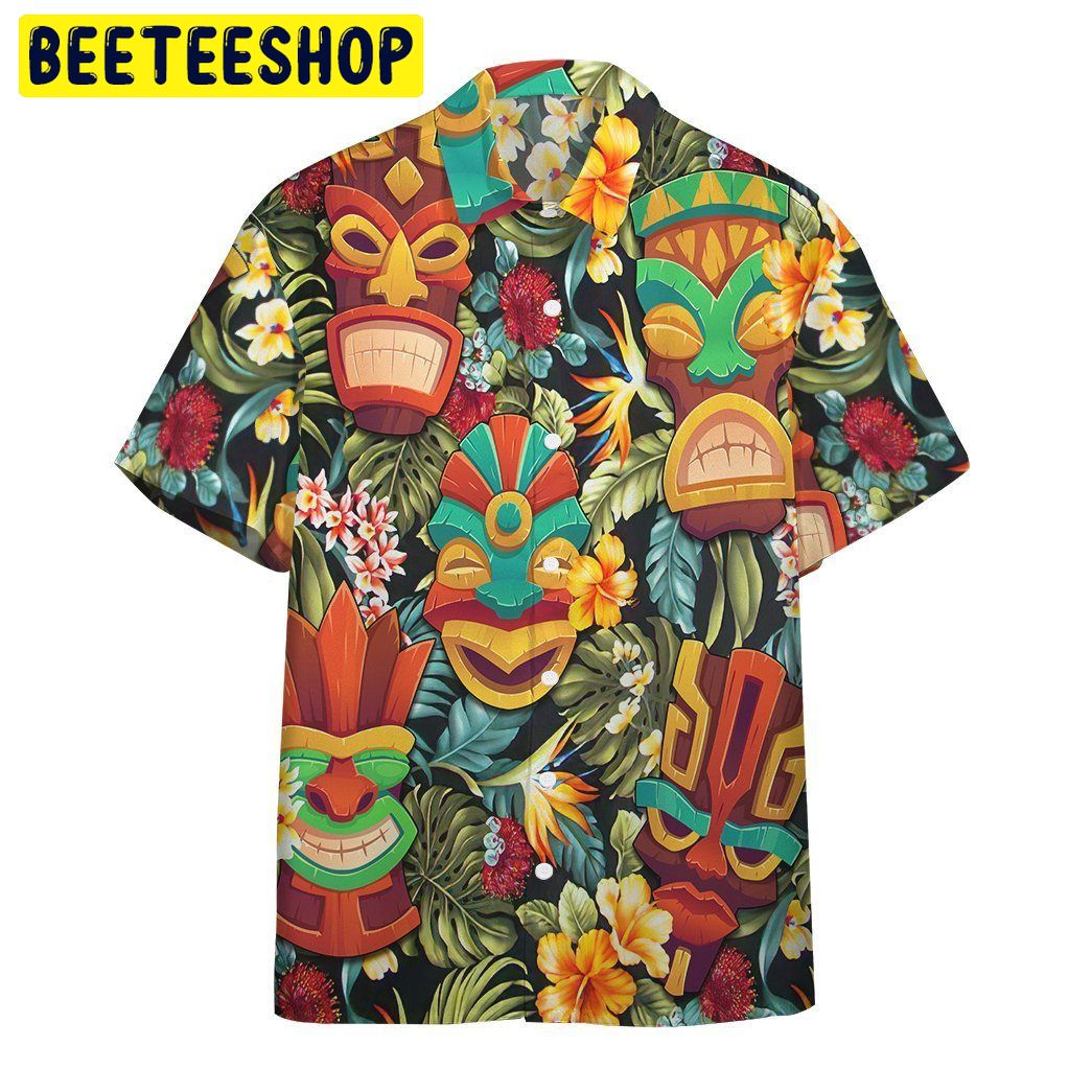 Design Tiki Head Trending Hawaiian Shirt