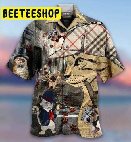 Detective Cats Hawaiian Shirt