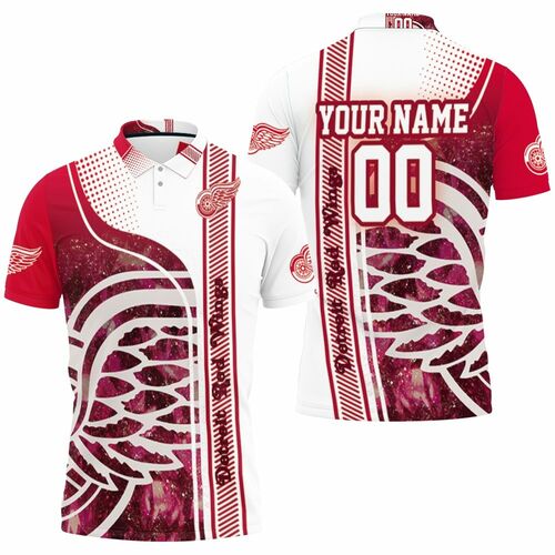 Detroit Red Wings Nhl Personalized 3D All Over Print Polo Shirt