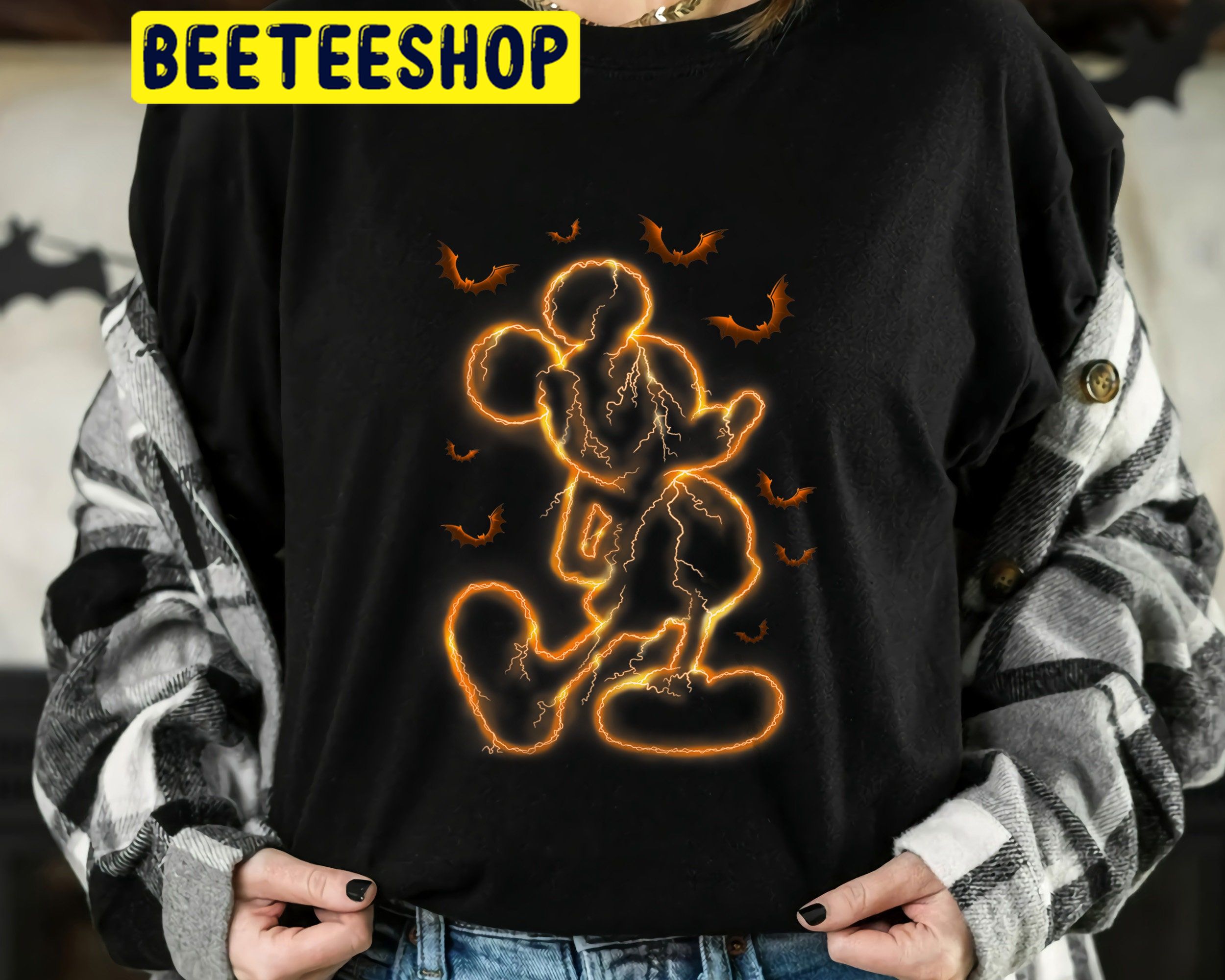 Disney Halloween Mickey Mouse Pose Trending Unisex Shirt