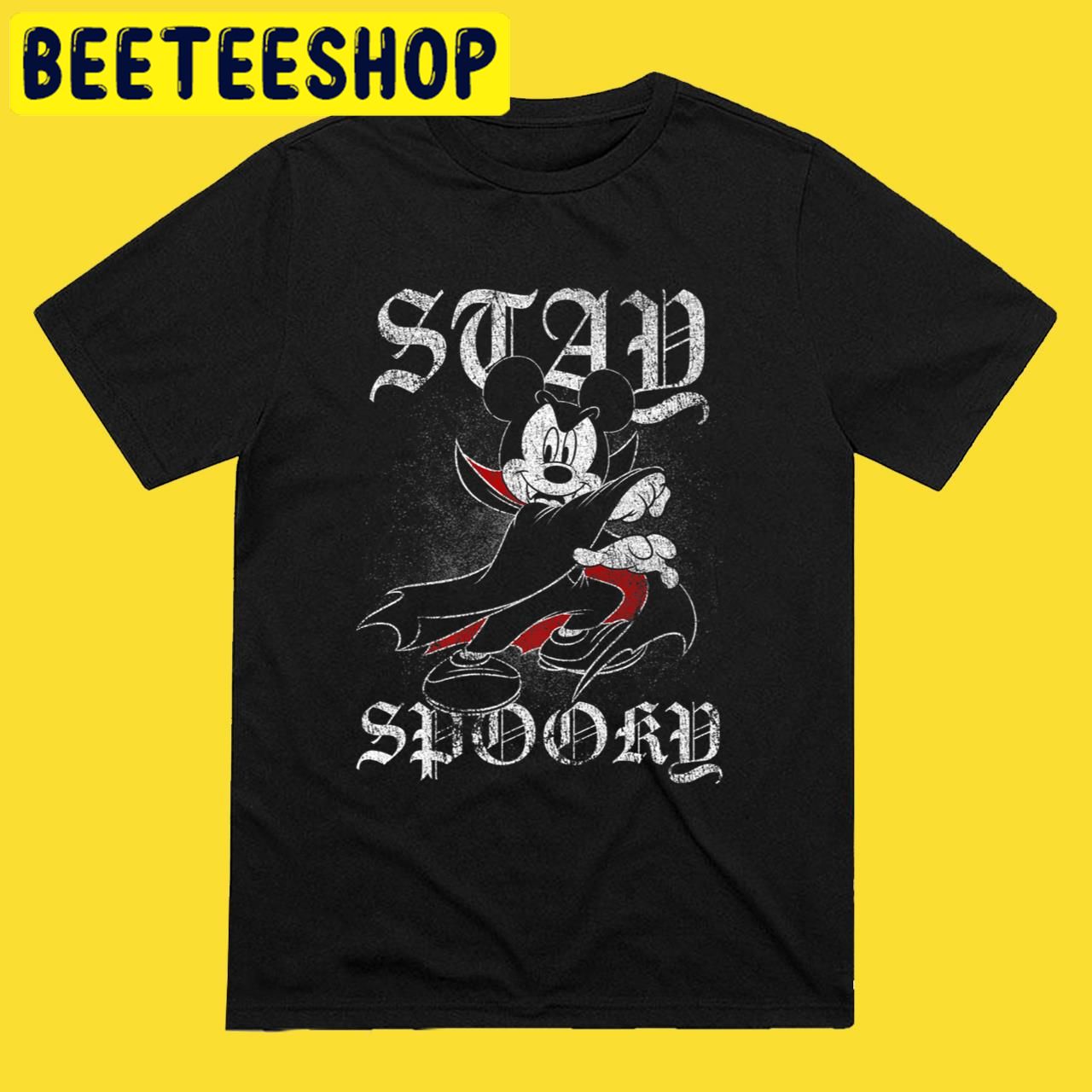 Disney Mickey Classic Stay Spooky Mickey Vampire Halloween Trending Unisex T-Shirt