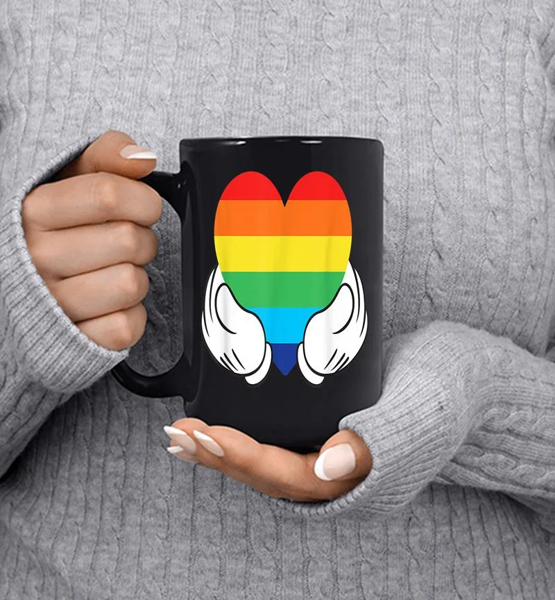 Disney Mickey Mouse Rainbow Hands Mug