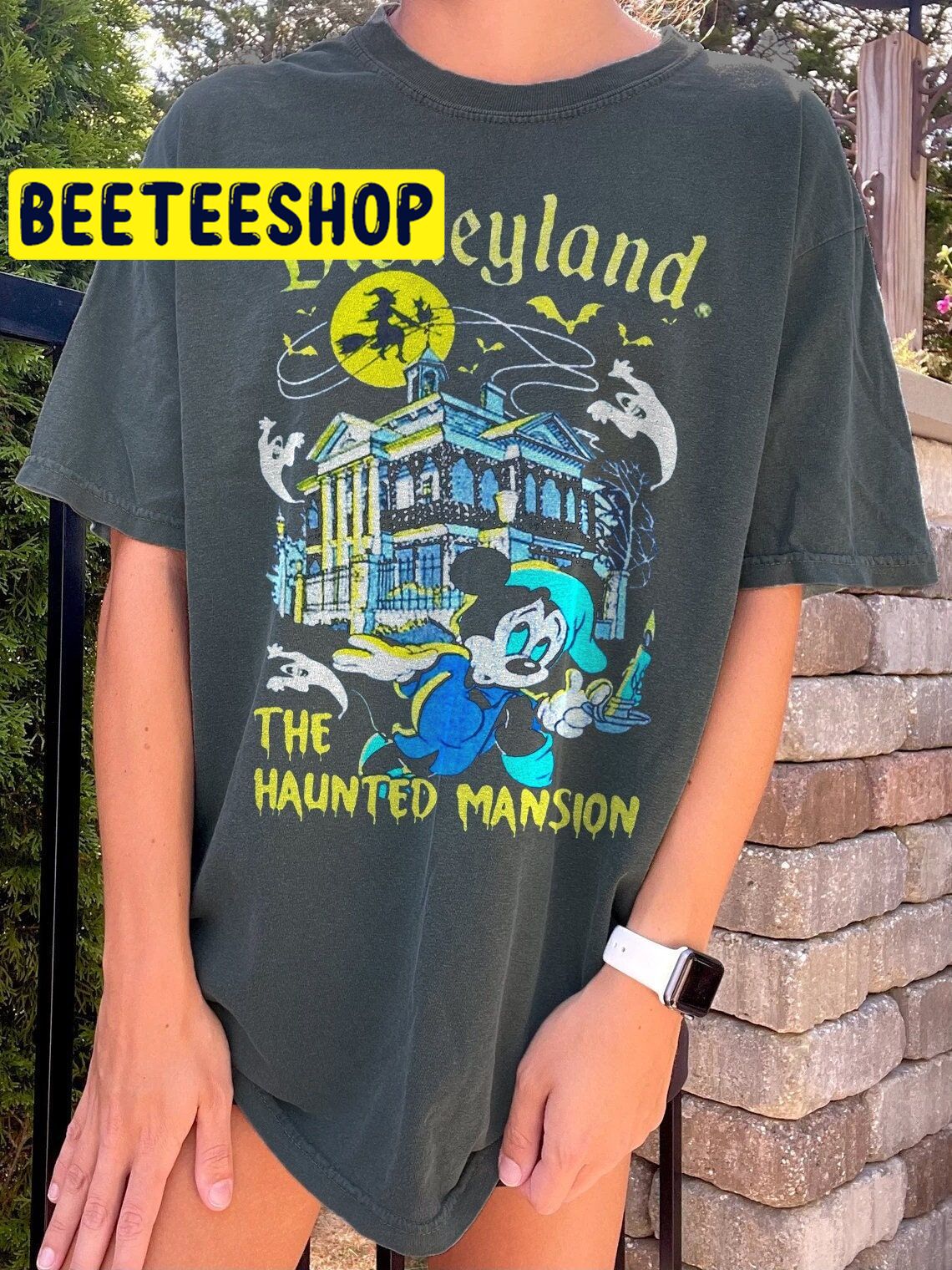 Disneyland Haunted Mansion Mickey HalloweenTrending Unisex Shirt