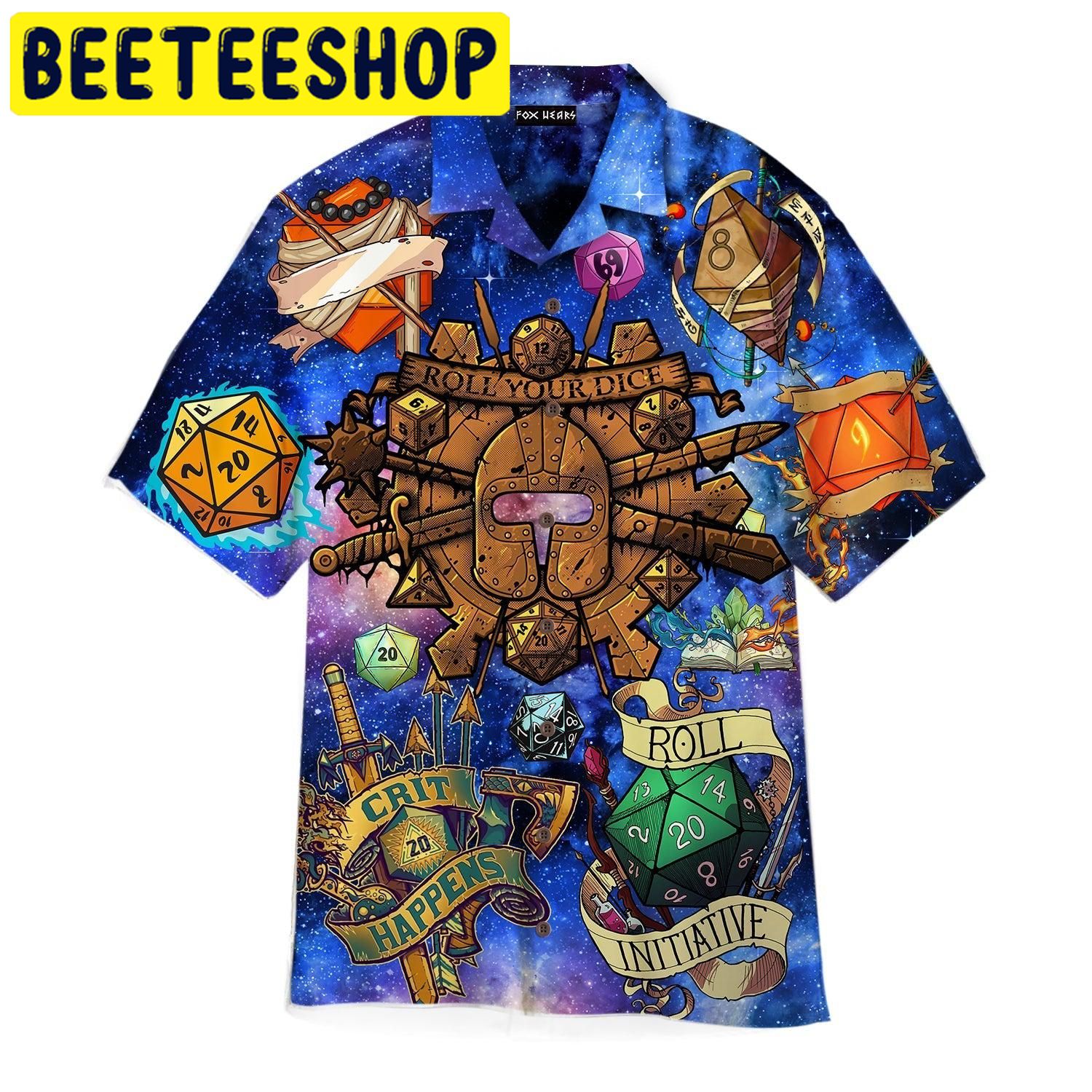 DnD Roll Your Dice Hawaiian Shirt - Beeteeshop