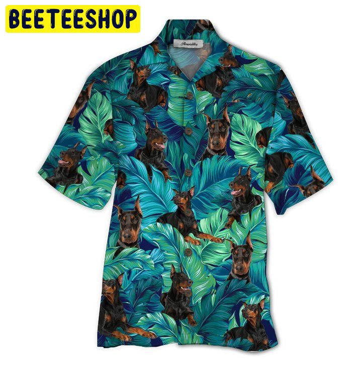 Doberman 3D All Over Printed Trending Hawaiian Shirt