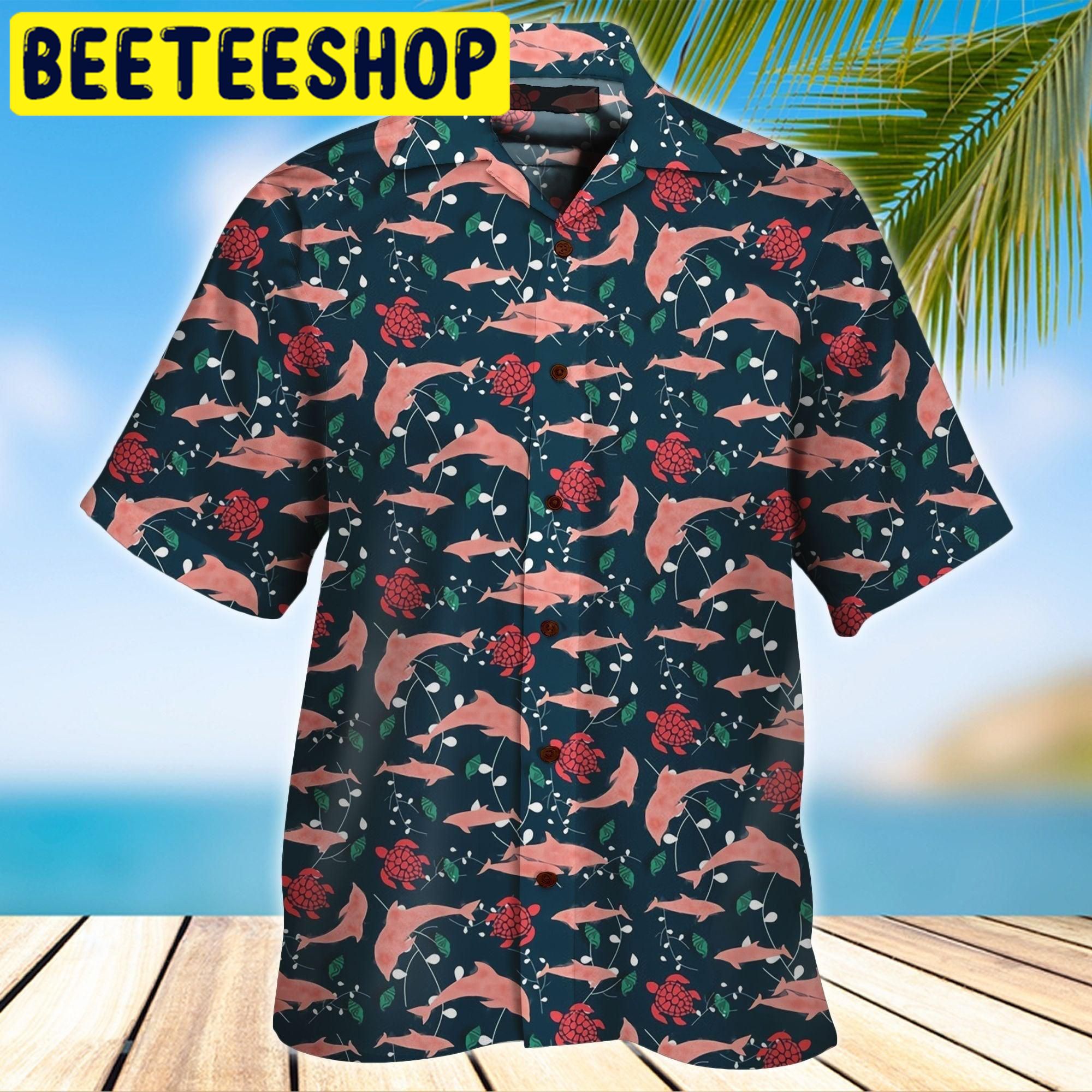 Dolphin Hawaiian Shirt 7359 - Beeteeshop