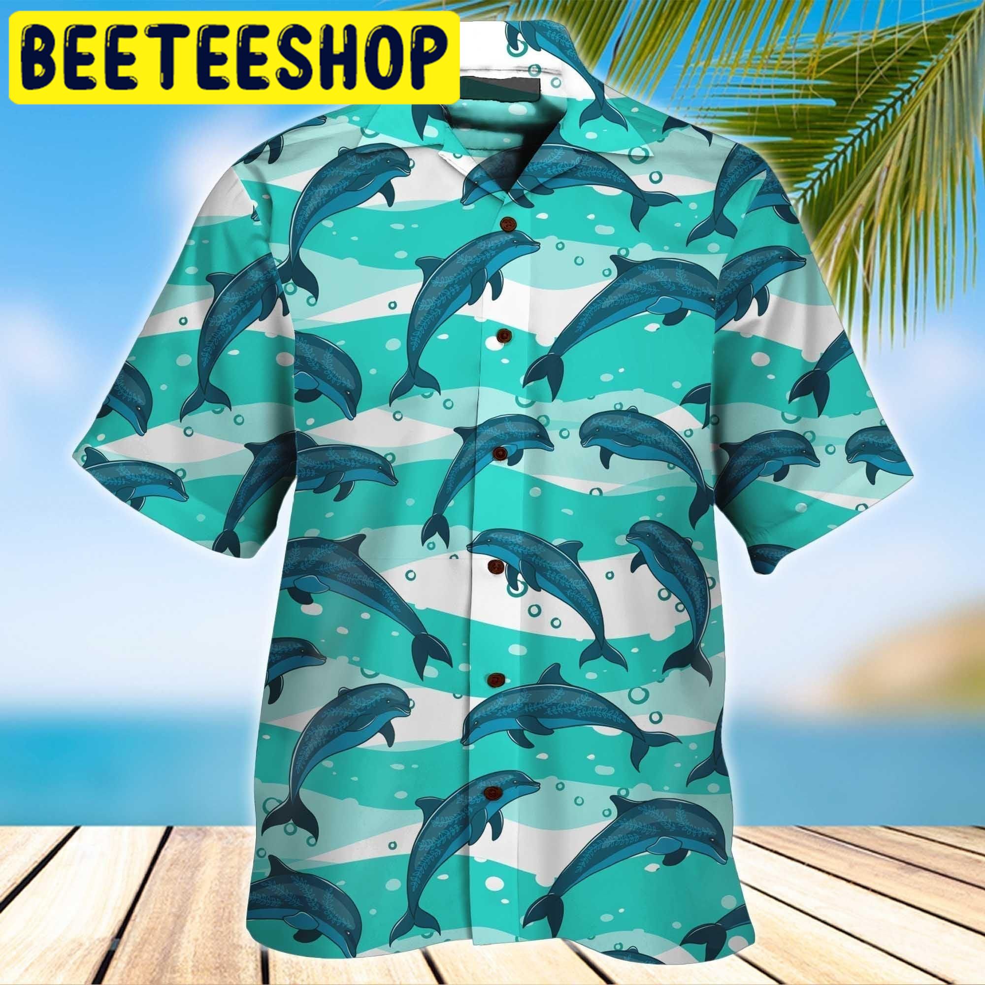 Dolphin Hawaiian Shirt 8359