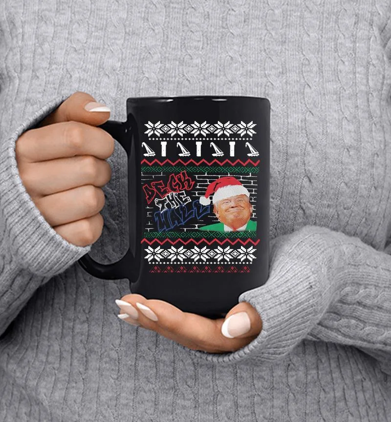 Donald Trump Santa Deck The Hall A Pentatonix Christmas Mug