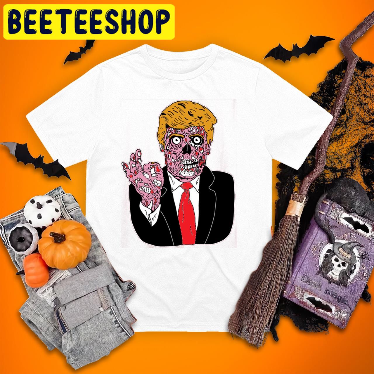 Donald Trump Zombie Funny Halloween Trending Unisex T-Shirt