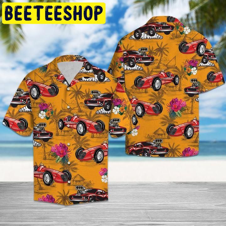 Drag Racing Tropical Hawaiian Shirt