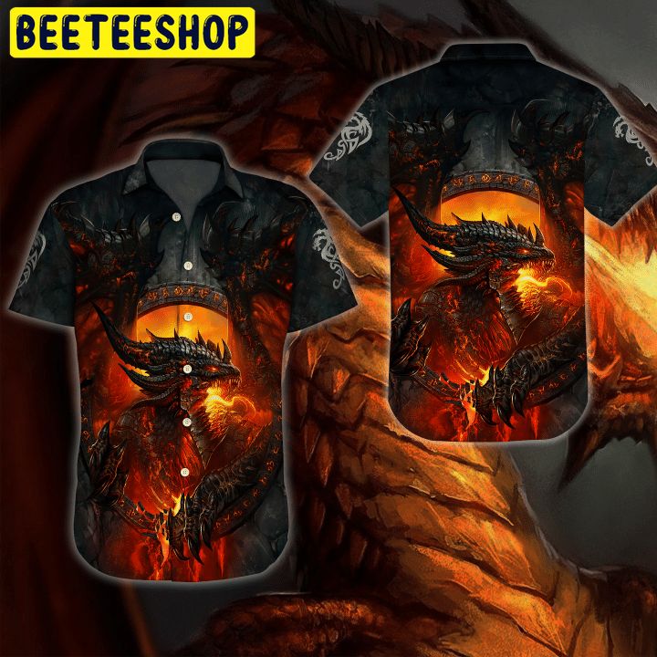 Dragon Art Design Trending Hawaiian Shirt