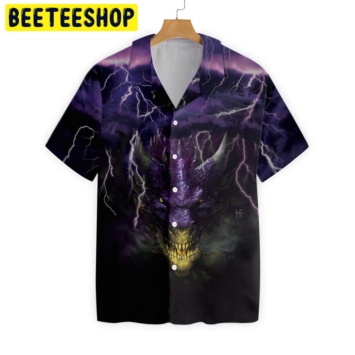 Dragon Head Lightning Trending Hawaiian Shirt