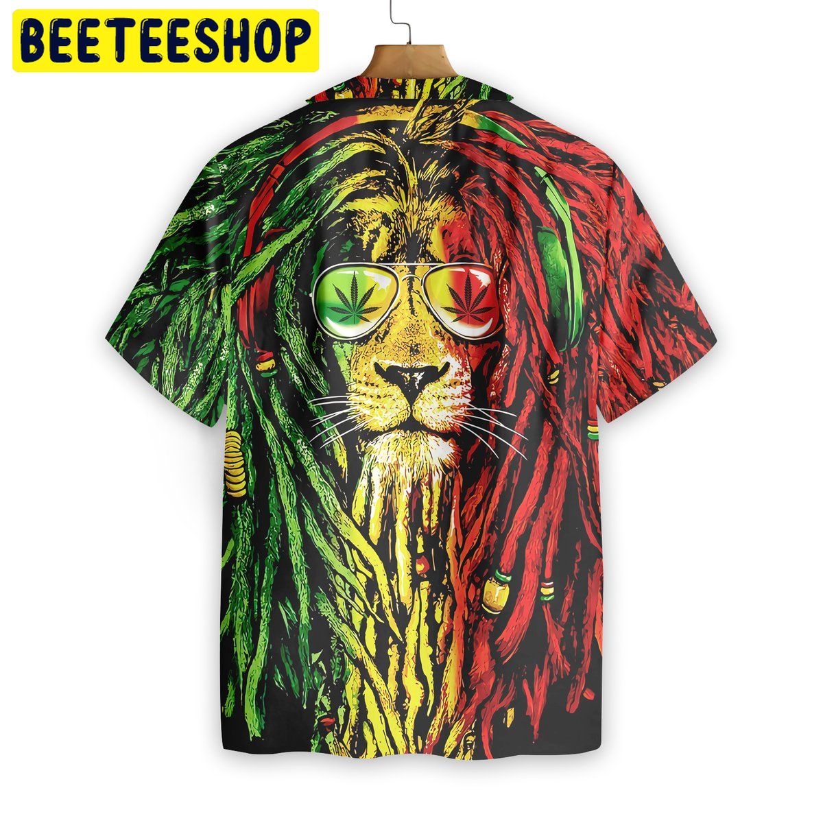 Dreadlocks Rasta Lion Trending Hawaiian Shirt - Beeteeshop