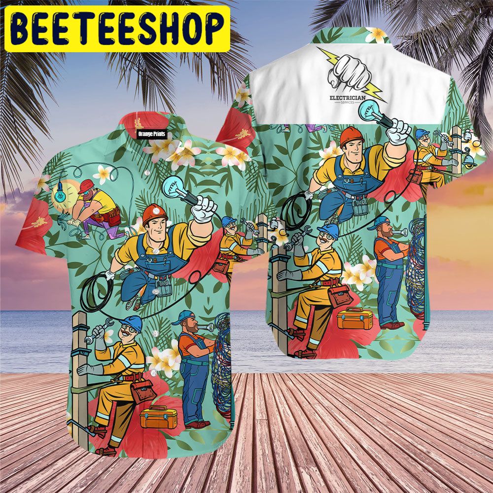 Electrician Man Hawaiian Shirt - Beeteeshop