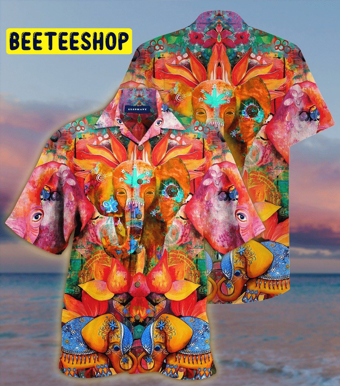 Elephant 3D All Over Printed Trending Hawaiian Shirt