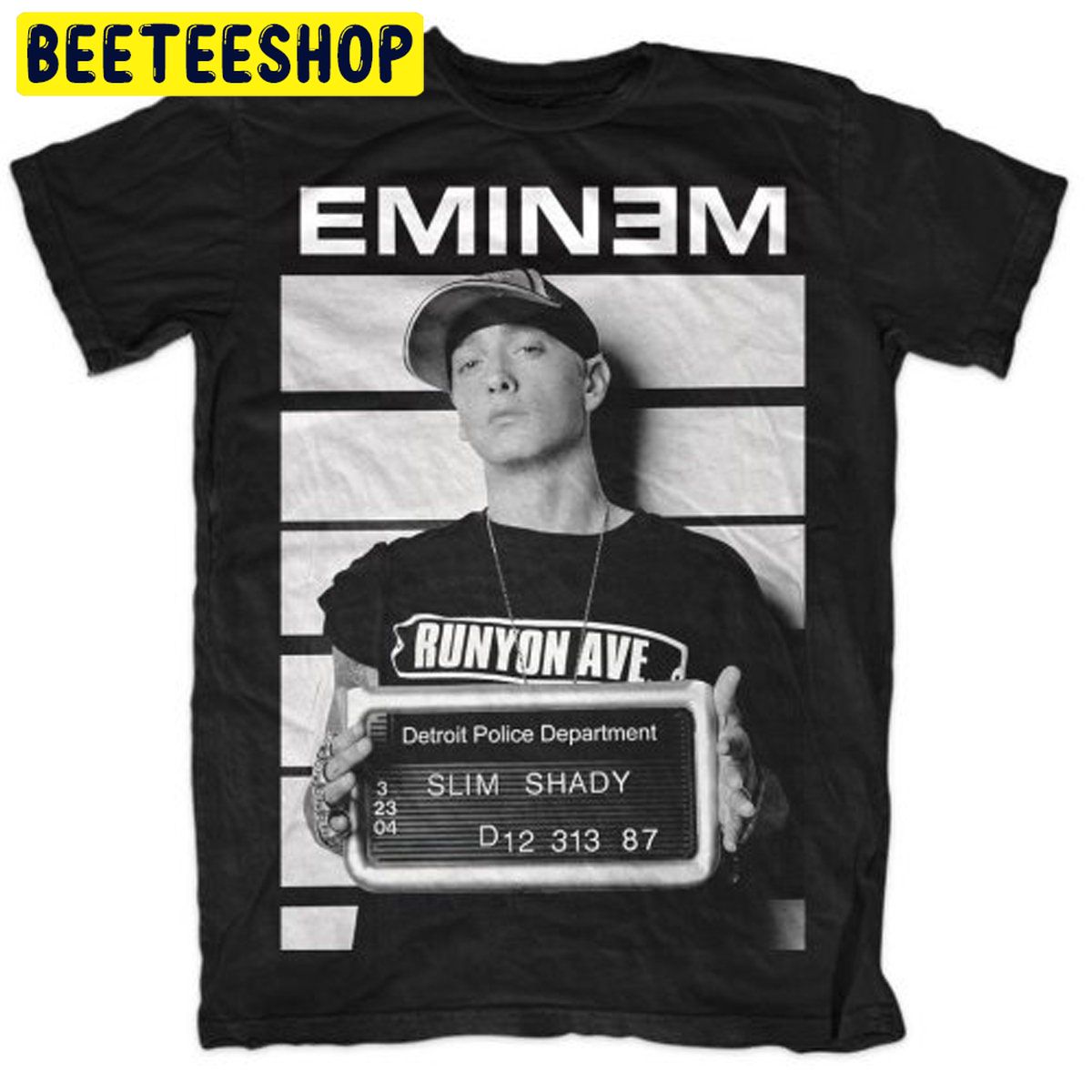 Eminem Arrest Mugshot Slim Shady Rap Rock Trending Unisex Shirt