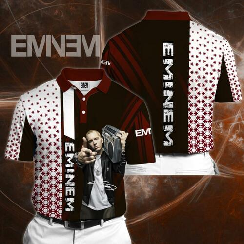 Eminem Polo Shirt 3D All Over Print Polo Shirt