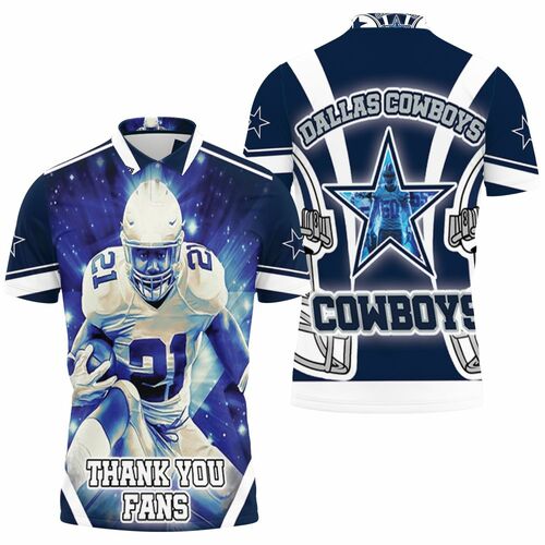 Emmitt Smith #22 Dallas Cowboys Super Bowl 2021 Nfc East Division 3D All Over Print Polo Shirt