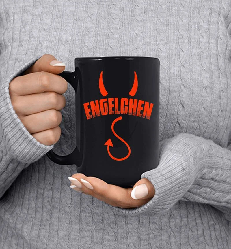 Engelchen Engel Teufelchen Teufel Kostm Lustiges Geschenk Mug