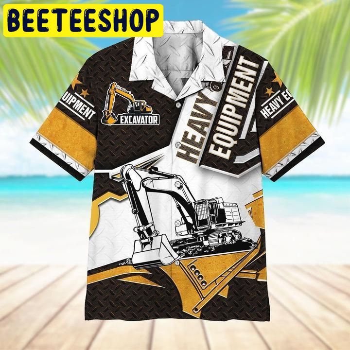 Excavator Hawaiian Shirt