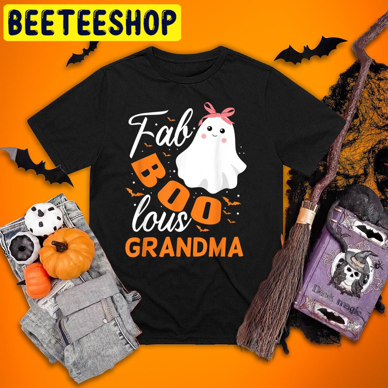 Fabulous Faboolous Ghost Grandma Halloween Trending Unisex T-Shirt