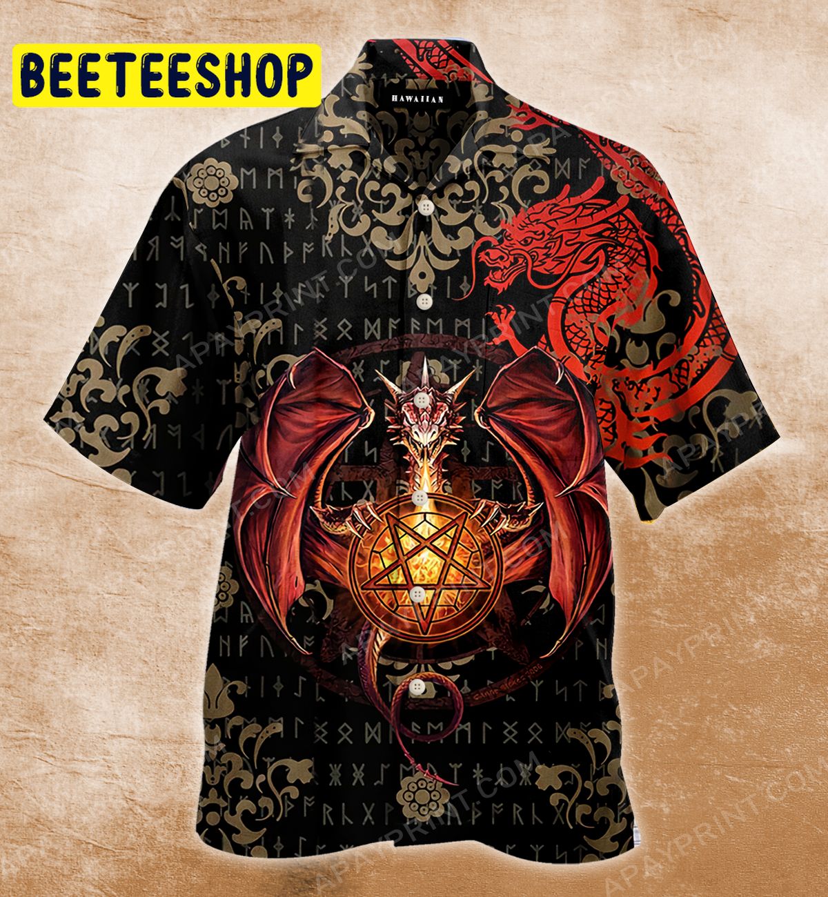 Fantasy Dragon Summer Art Trending Hawaiian Shirt