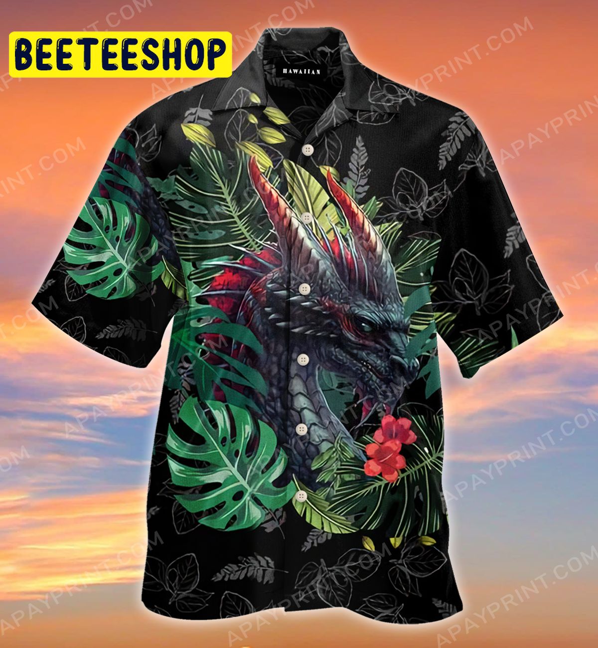 Fantasy Dragon Summer Tropical Trending Hawaiian Shirt - Beeteeshop