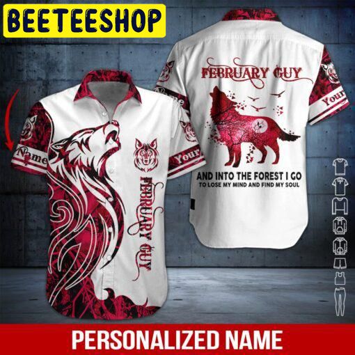 February Guy Custom Name Hawaiian Shirt