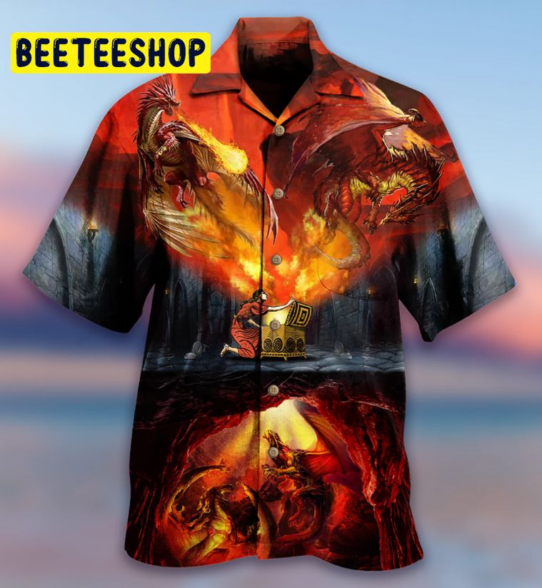 Fire Art Dragon Love Life Trending Hawaiian Shirt