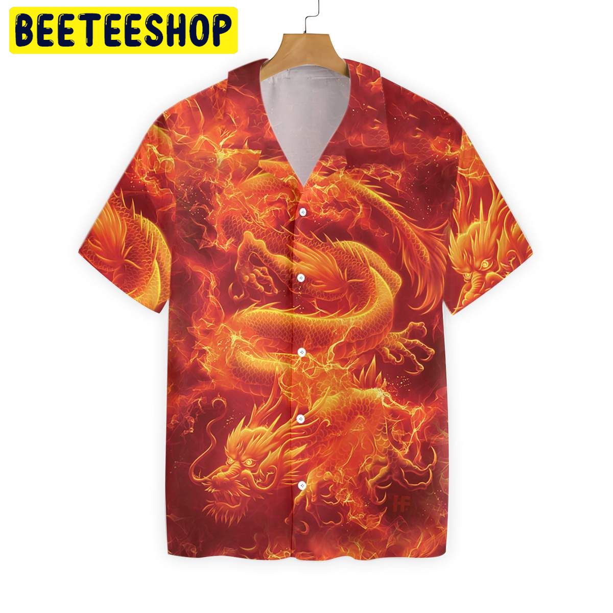 Fire Asian Dragon Trending Hawaiian Shirt