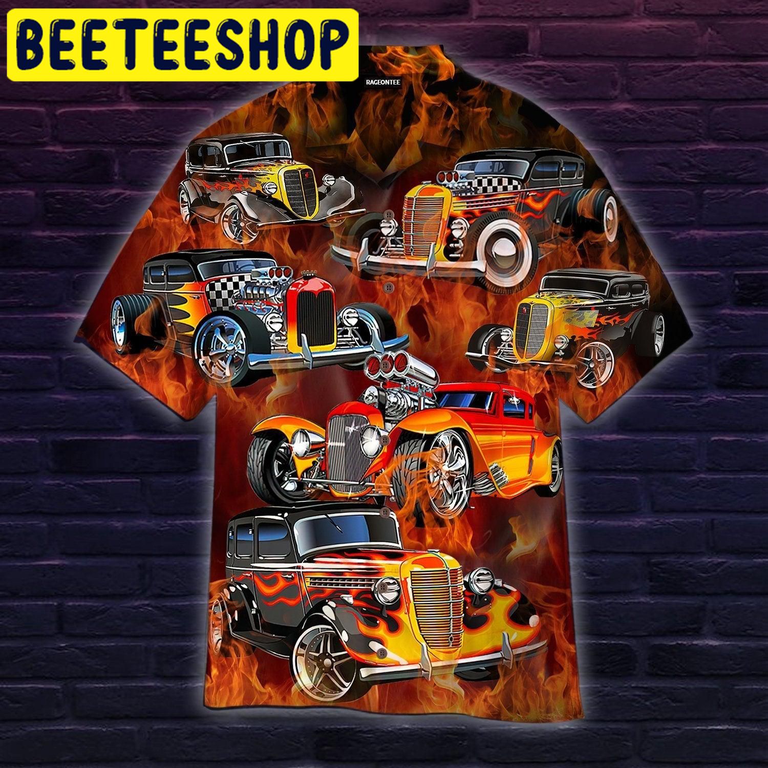 Fire Hot Rod Hawaiian Shirt