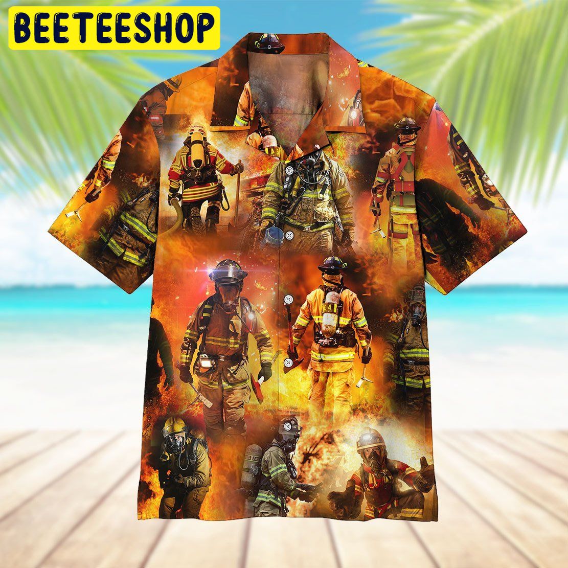 Firefighter 3D Trending Hawaiian Shirt