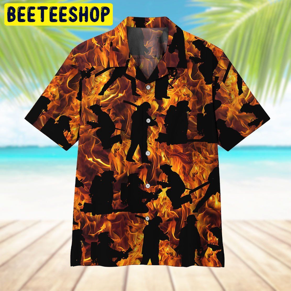 Firefighter Art Trending Hawaiian Shirt