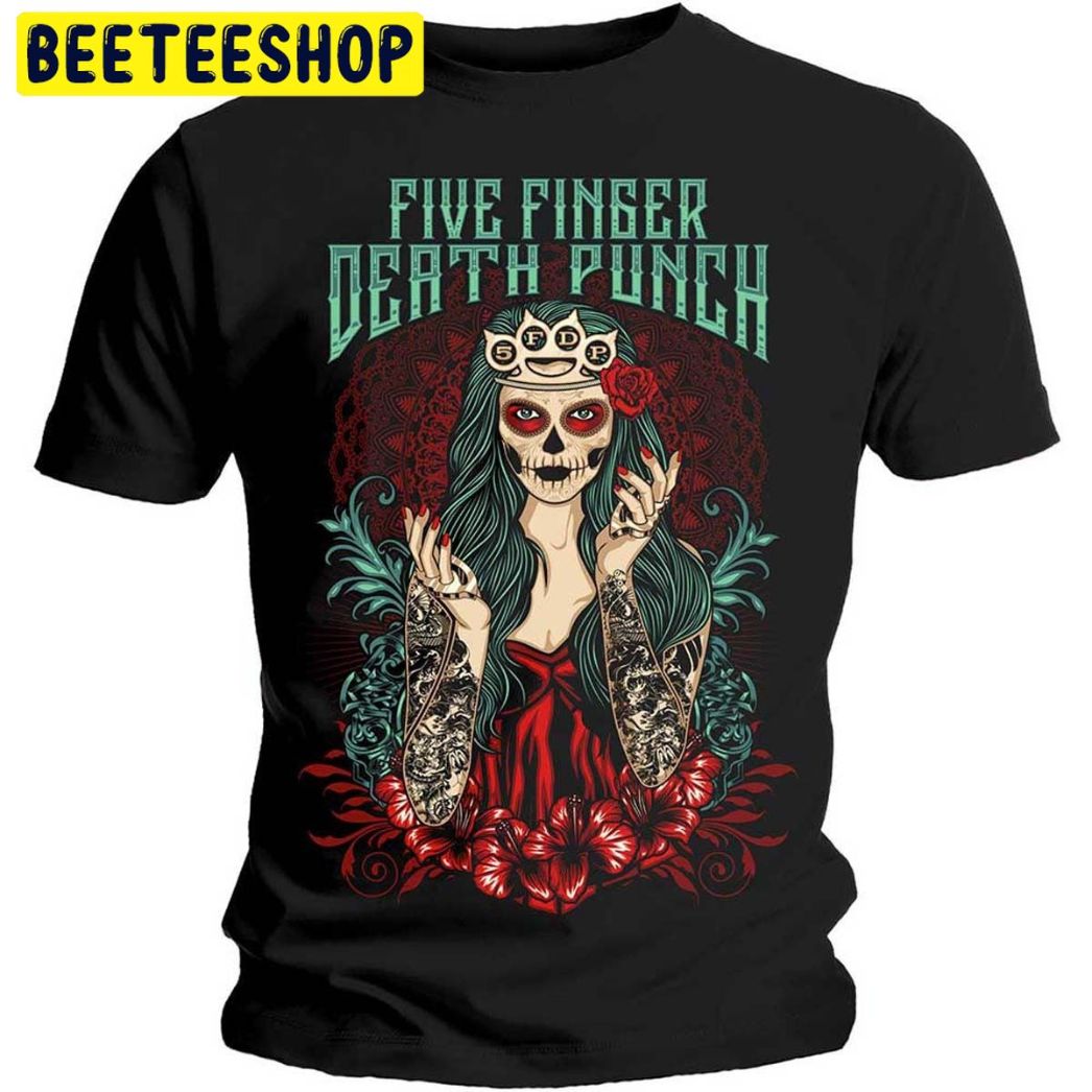 Five Finger Death Punch Ffdp Lady Muerta Trending Unisex Shirt