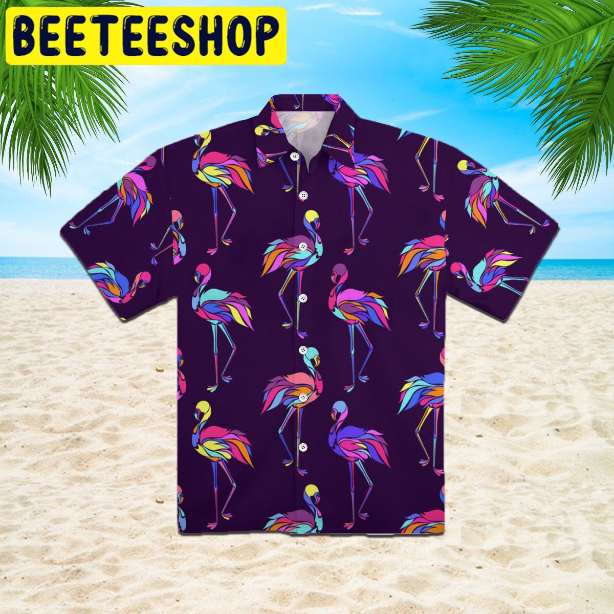 Flamingo Colorful Hawaiian Shirt