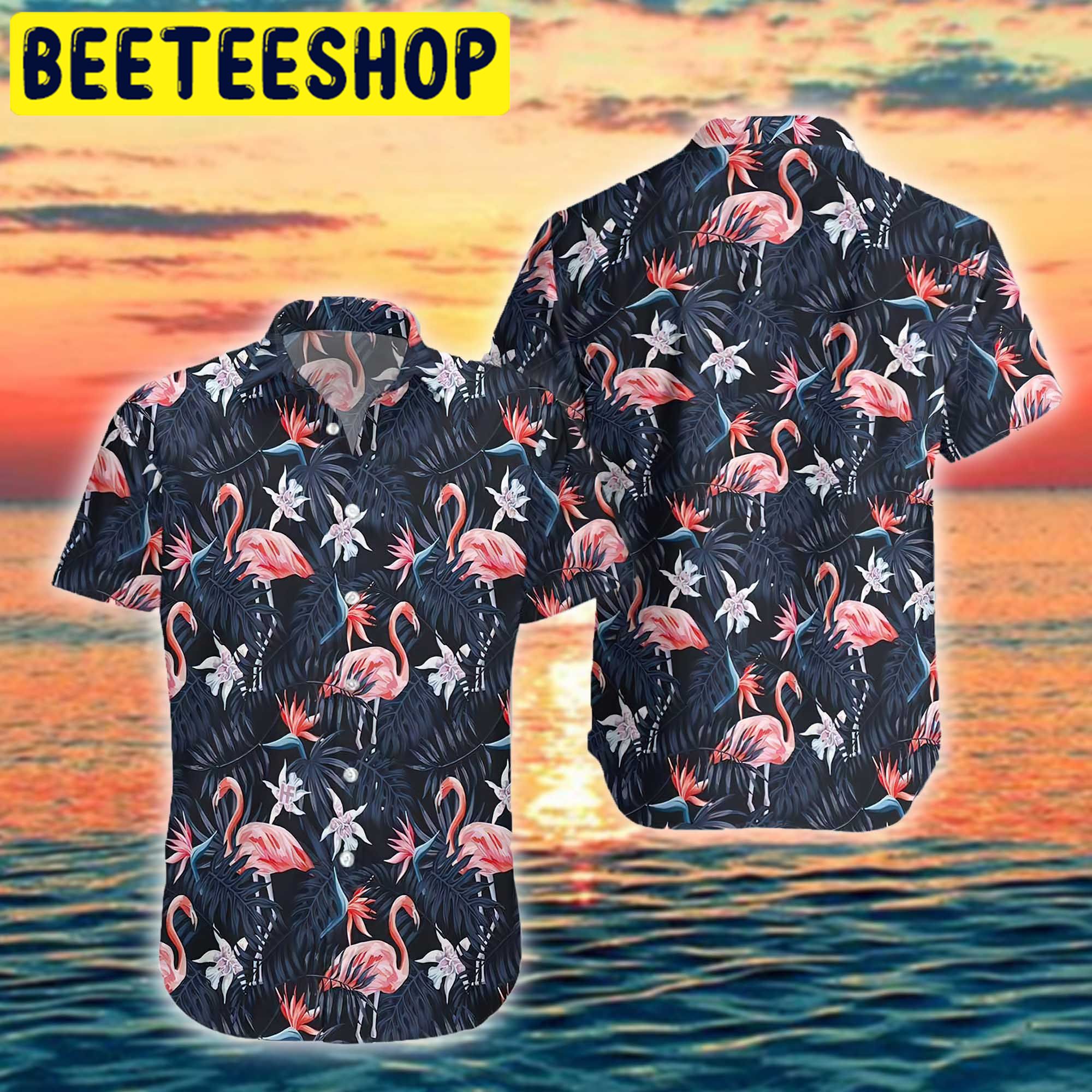 Flamingo Hawaiian Shirt Hawaiian Shirten Hawaiian 1059